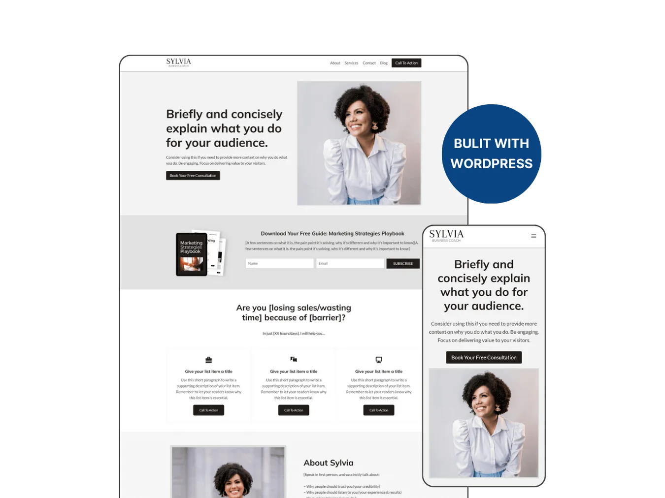 free wordpress template