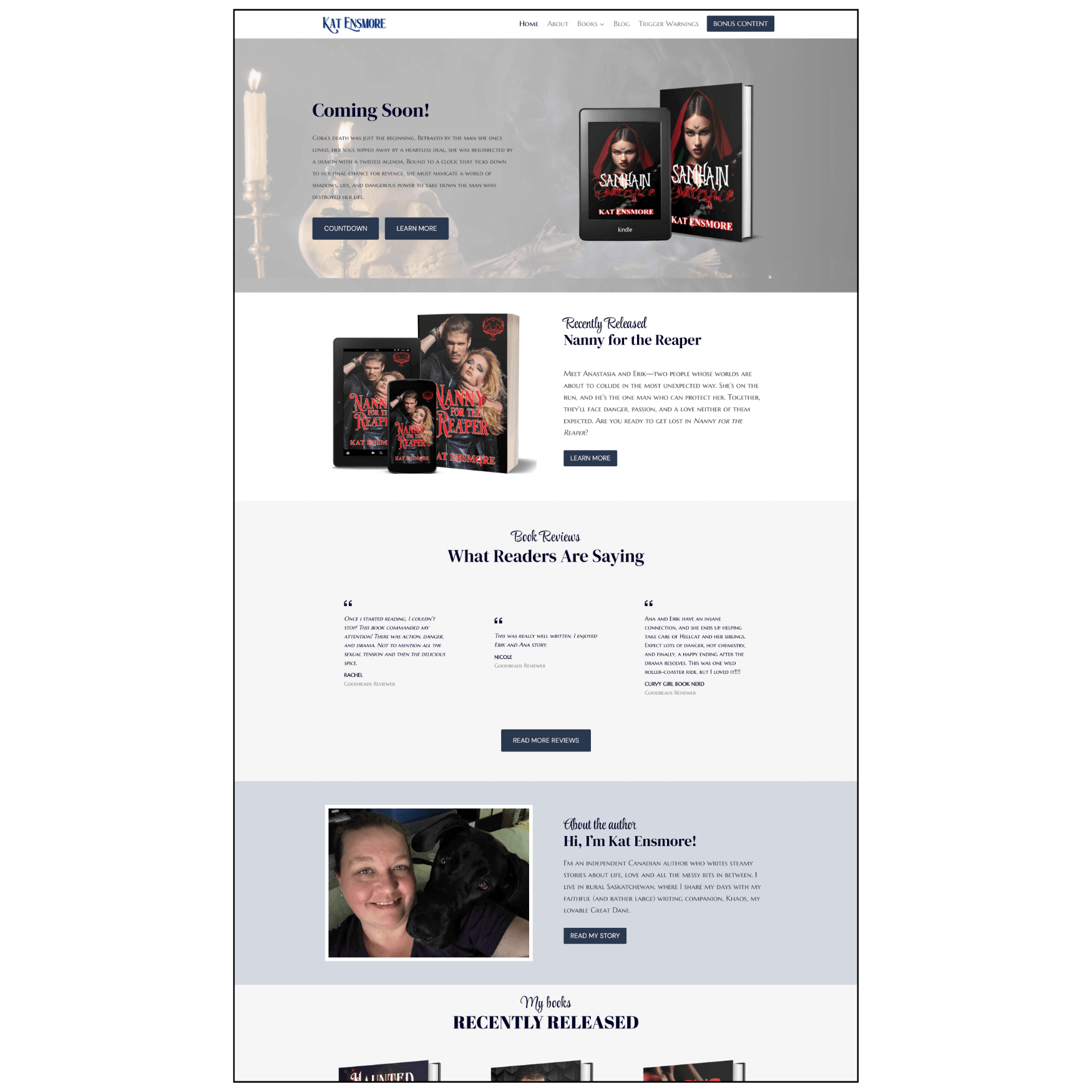 author website design services showcase3
