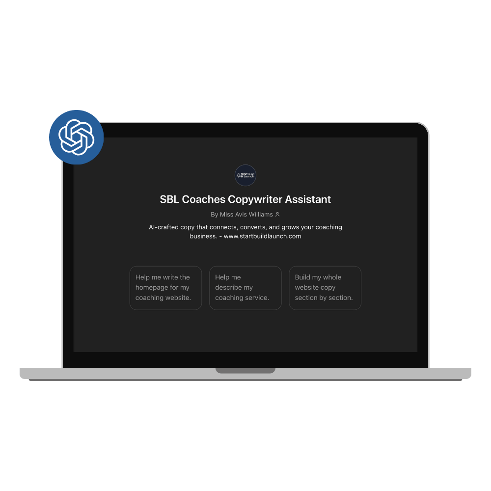 coaches ai copywriting tookit tool1 startbuildlaunch.com