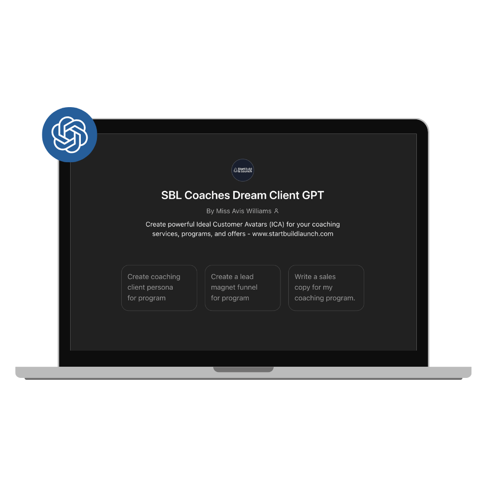 coaches dream client coaches ai copywriting toolkit startbuildlaunch.com