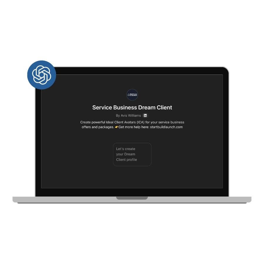 website copywriter assistant service dream client gpt startbuildlaunch.com.pg