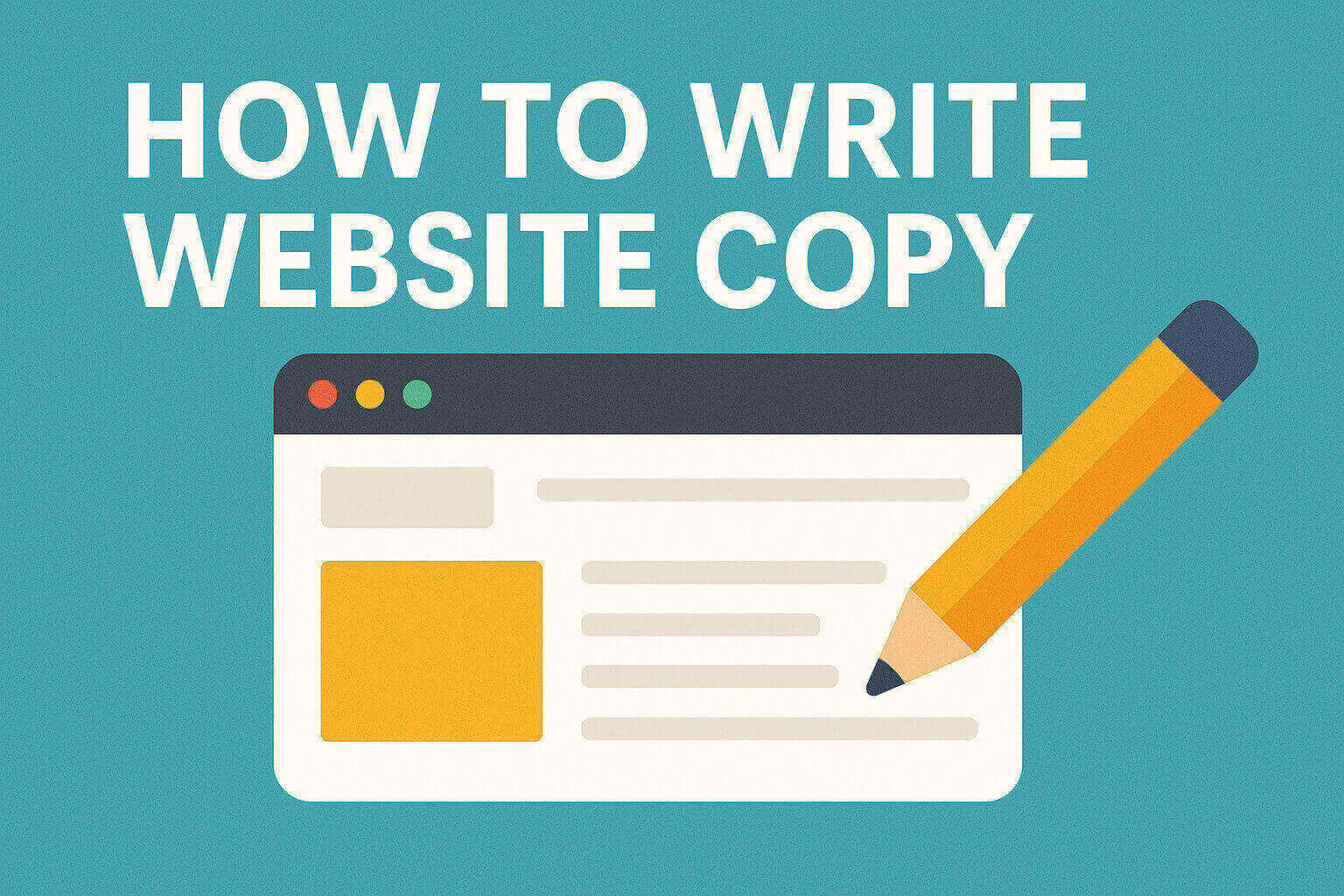 how to write website copy