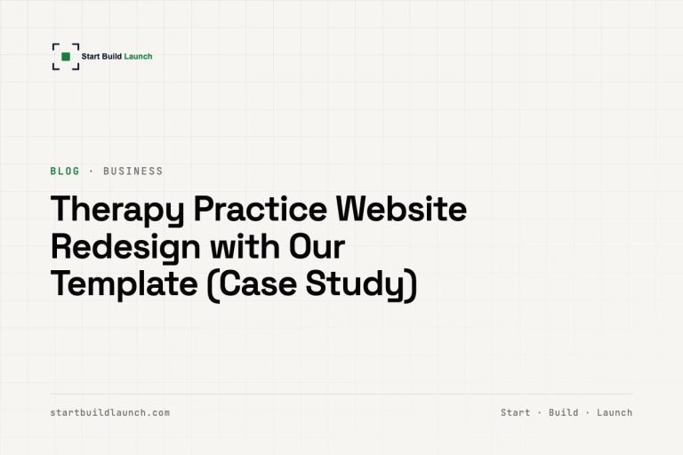 blog cover: therapy practice website redesign with our template case study