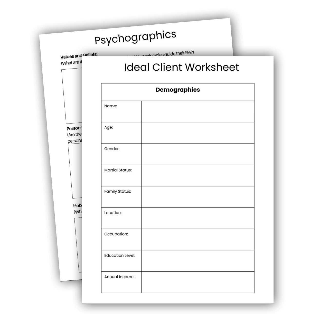 Who Is Your Ideal Client + FREE Worksheet