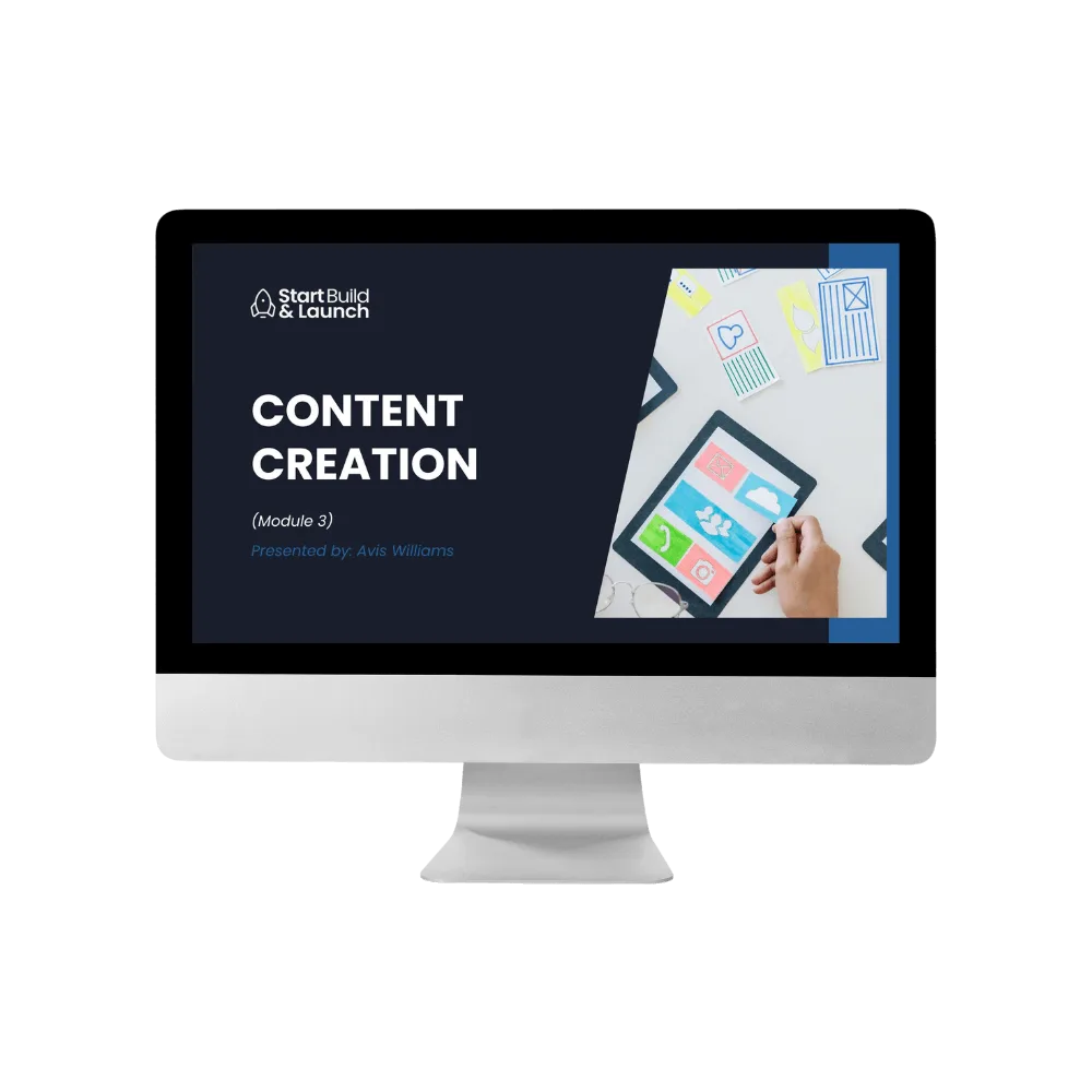 content creation website in a week
