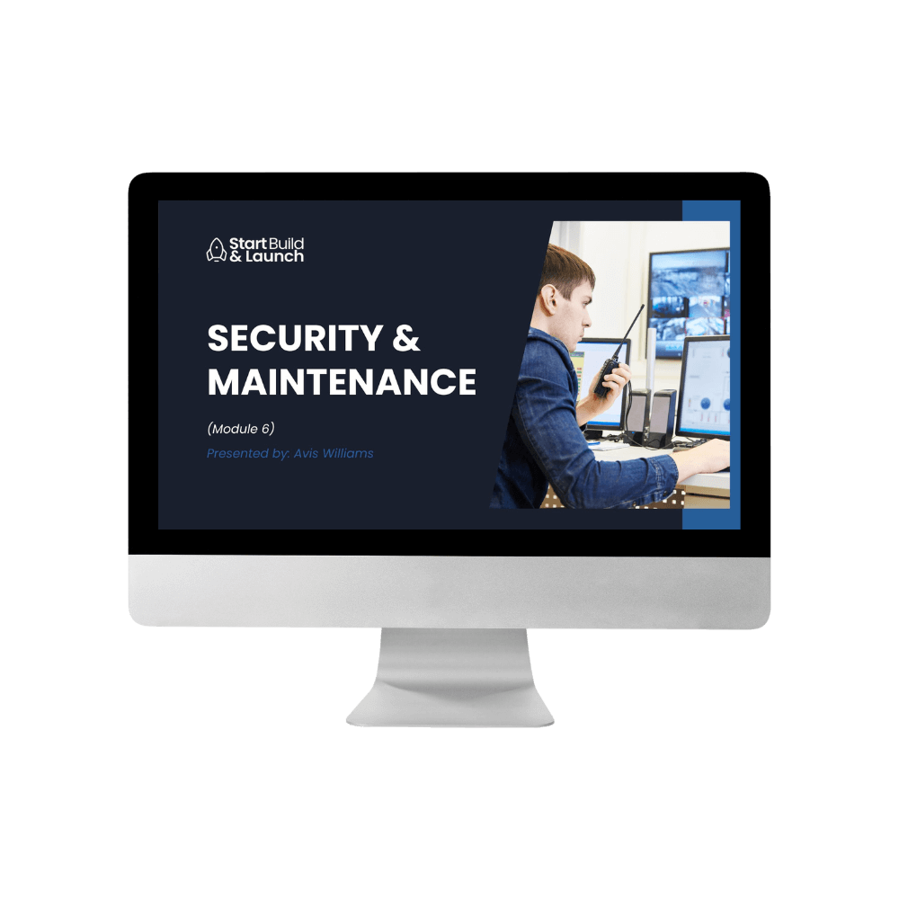 security and maintenance website in a week