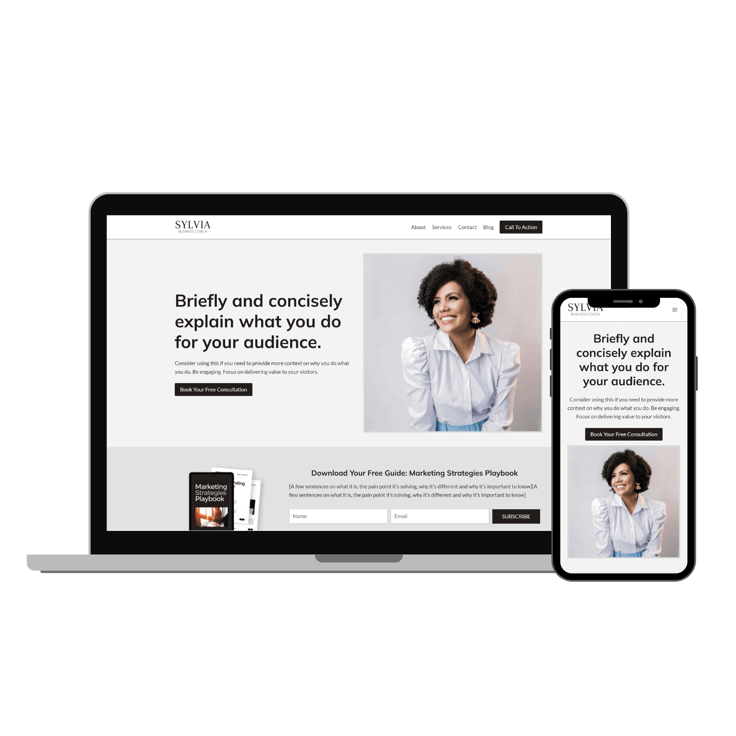 sylvia business coach wordpress theme tutorials