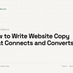 blog cover: how to write website copy